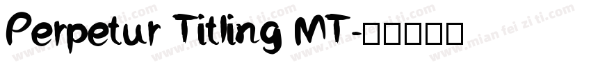Perpetur Titling MT字体转换
